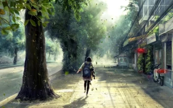 Anime Girl Coming Home After School HD For PC