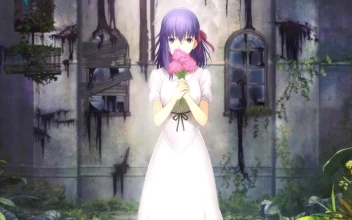 Sakura Matou With Flowers Fate Stay Night Heavens Feel HD For PC