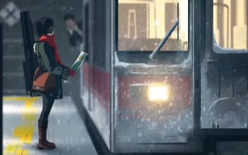 Anime Girl Waiting At The Train Station HD For PC
