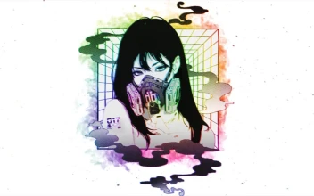 Cyberpunk Girl Mask 1 HD For PC