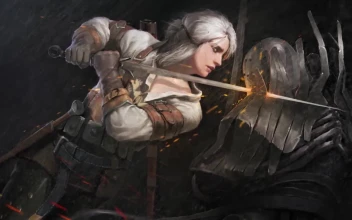 Ciri Battle The Witcher 3 Wild Hunt HD For PC