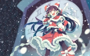 Hakurei Reimu Christmas Touhou Project HD For PC