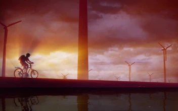 Anime Boy Riding A Bicycle Home HD For PC