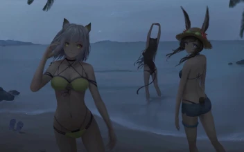 Kaltsit With Amiya And Skyfire Arknights HD For PC