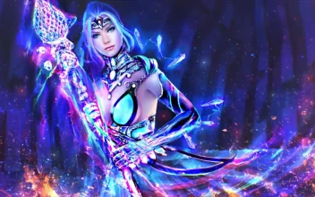 Fantasy Girl Wielding The Legendary Staff Bifrost Guild Wars 2 HD For PC