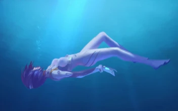 Rei Ayanami Underwater Neon Genesis Evangelion HD For PC