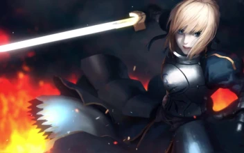 Saber In A Battle Fate Stay Night HD For PC