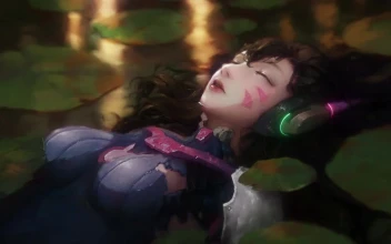 Dva Lying In Water Overwatch HD For PC