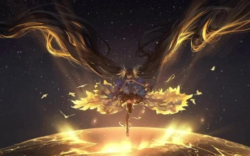 Hatsune Miku Floating In Space HD For PC