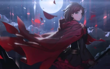Ruby Rose Flower Petals Rwby HD For PC