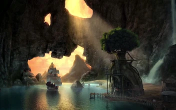 Fantasy Ship Ready To Dock Tinker Bell And The Great Fairy Rescue HD For PC