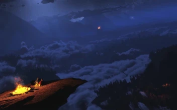 Mountains On A Cloudy Day HD For PC