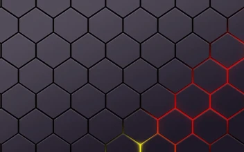 Neon Hexagon Magma HD For PC