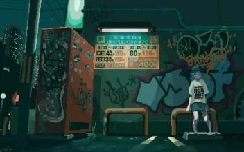 Girl Smoking On Street At Night Pixel HD For PC