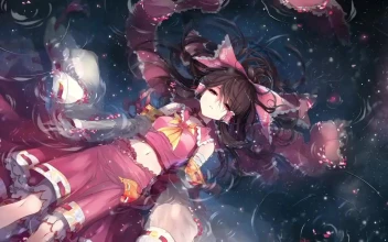 Hakurei Reimu Ripples Touhou HD For PC