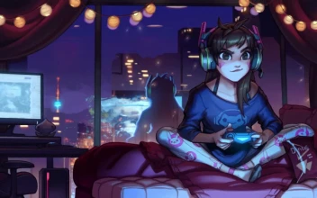 Dva Gaming Night Overwatch HD For PC