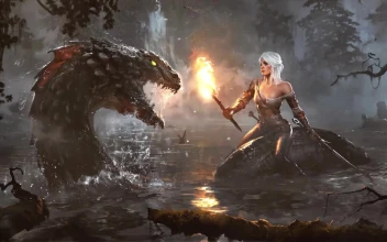Ciri Vs Swamp Monster The Witcher 3 Wild Hunt HD For PC
