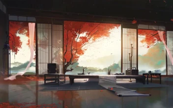 Japanese House In Autumn HD For PC