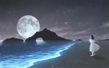 Anime Girl With Moon And Stars HD For PC