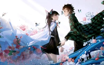Tanjiro And Kanao Kimetsu No Yaiba HD For PC