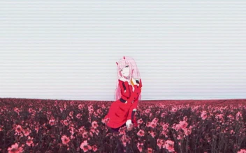 Zero Two In A Flower Field Darling In The Franxx HD For PC