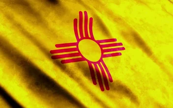 Stock Video 3d animation flag from new mexico state in usa PC