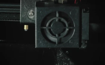 Stock Video 3d printer engine workin PC