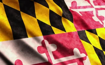 Stock Video 3d render of a maryland state flag PC