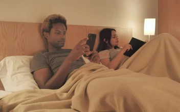 Stock Video A Couple Falls Asleep In Their Bed for PC