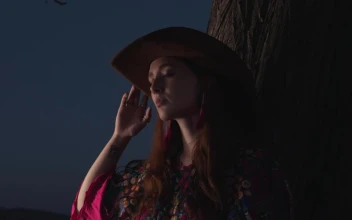 Stock Video A Cowboy Showing A Ranch To His Girlfriend for PC