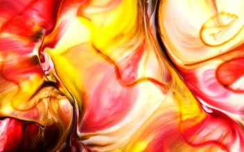 Stock Video Abstract Art With Moving Colored Inks for PC