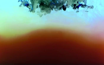 Stock Video Abstract Blue Ink Texture Underwater for PC