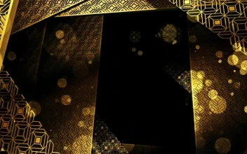 Stock Video Abstract Golden Shapes D Animation for PC
