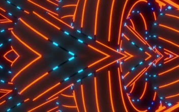 Stock Video Abstract Moving Lines Made Of Lights for PC