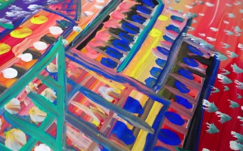 Stock Video Abstract Painting Done By Hand for PC