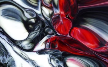 Stock Video Abstract Psychedelic Texture In Motion Red And White Tones for PC
