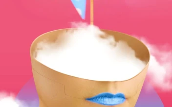 Stock Video Abstract Video Of A Womans Head With A Pinwheel Coming for PC