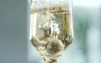 Stock Video Adding Blueberries To A Champagne Glass for PC