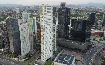 Stock Video Aerial Panorama Over The Buildings Of A Big City for PC