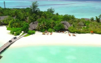 Stock Video Aerial Shot Of A Paradise Island for PC