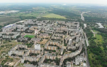 Stock Video Aerial Shot Of Buildings Near A River for PC