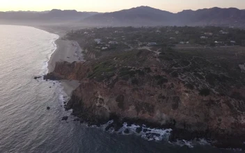 Stock Video Aerial Shot Of The Malibu Coast In California for PC