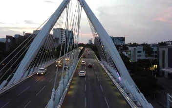 Stock Video Aerial Travel Above A Highway In The City for PC
