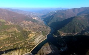 Stock Video Aerial View Of A Hydroelectric Power Plant for PC
