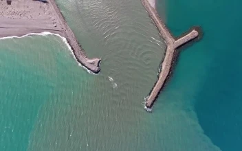 Stock Video Aerial View Of A River And Crop Fields for PC