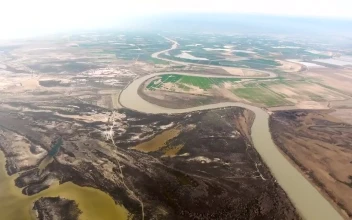 Stock Video Aerial View Of A River Leading To The Ocean for PC