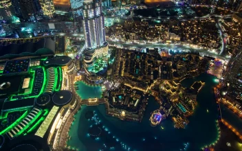 Stock Video Aerial View Of Dubai Downtown for PC