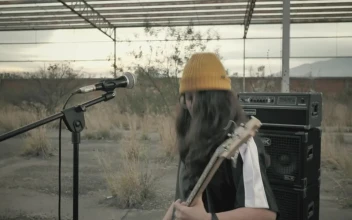 Stock Video Bassist Girl Playing Lively For PC