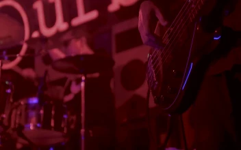 Stock Video Bass Guitarist And Drummer On Stage For PC