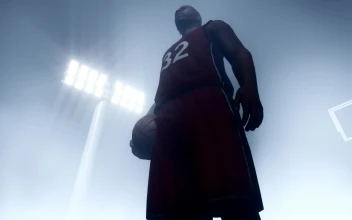 Stock Video Basketball Player Standing Under Spotlights For PC